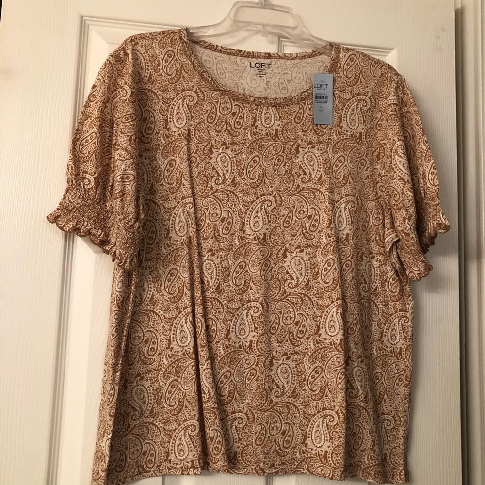 NWT Loft Outlet xlp short sleeve top